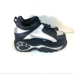 black buffalo platform sneakers